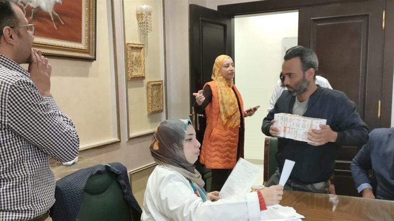 تطعيم البعثة المصرية