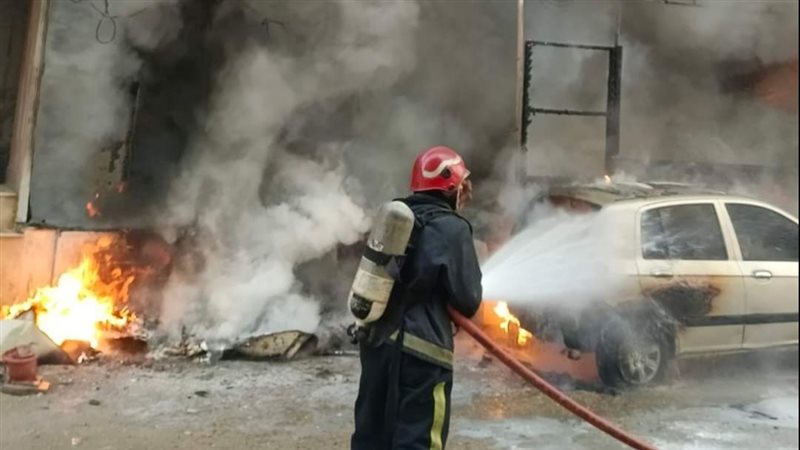 حريق بمنطقة الملاحة