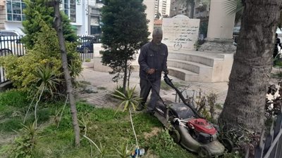 حي شرق الإسكندرية يواصل أعمال تجميل الميادين والحدائق 