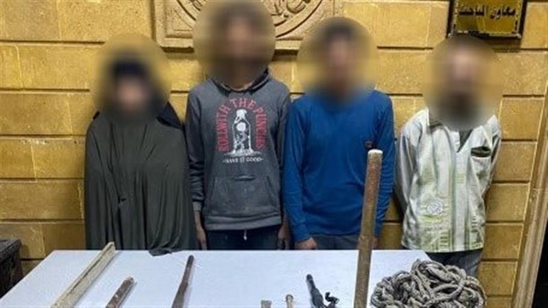 ضبط 4 أشخاص للتنقيب
