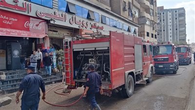 انتداب المعمل الجنائى لبيان سبب حريق داخل هندسة المطرية