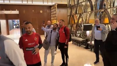 نهائي كأس مصر، وصول الأهلي إلى ملعب الأول بارك استعدادا لمباراة الزمالك