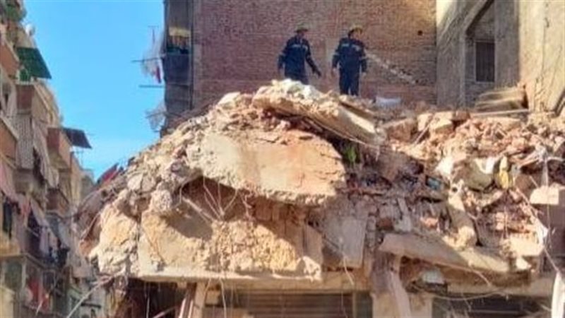 انهيار عقار بالإسكندرية،