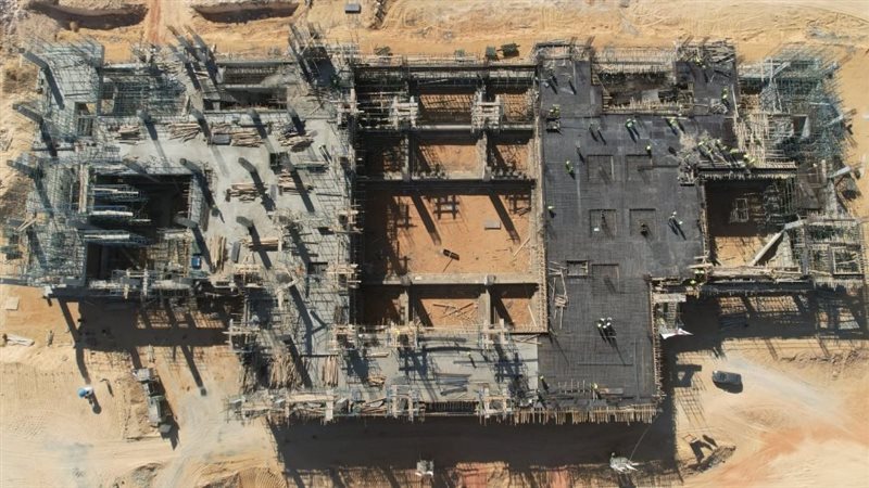أعمال تنفيذ محطة