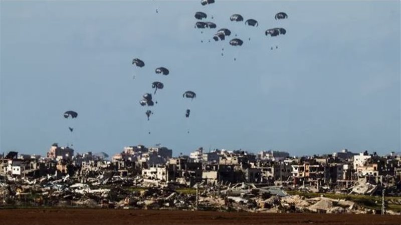 إنزال مساعدات جوا