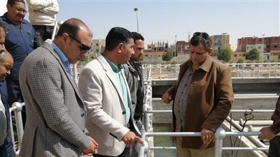رئيس جهاز بني سويف الجديدة يتفقد محطة تنقية مياه الشرب 