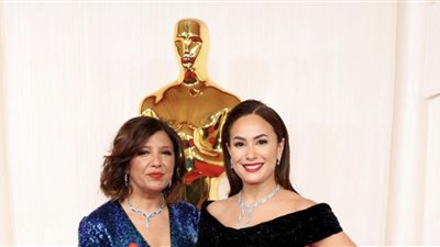بجلباب عربي ودبوس لدعم غزة، رامي يوسف وهند صبري يمثلان العرب في أوسكار 2024 (صور)