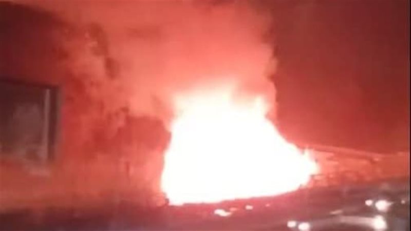 حريق بكورنيش النيل