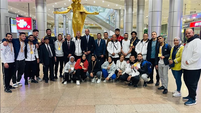 استقبال بعثة المصارعة