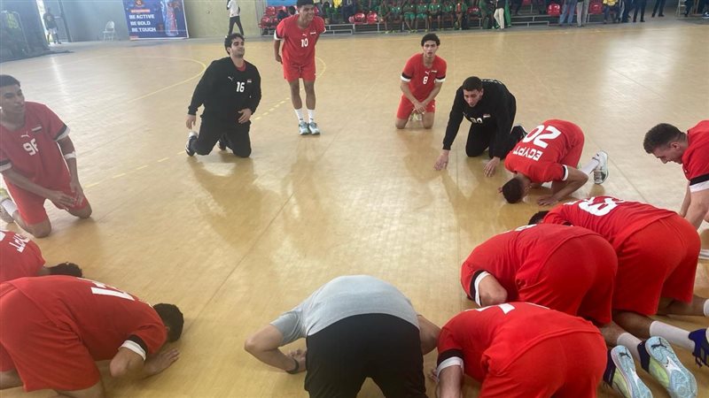 فرحة لاعبي منتخب