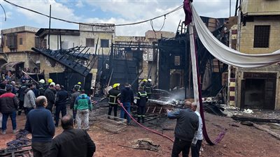 مدينة الإنتاج الإعلامي تصدر بيانا عن حريق لوكيشن مسلسل جودر (صور)