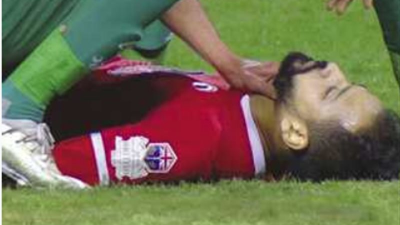 تعرض اللاعب أحمد