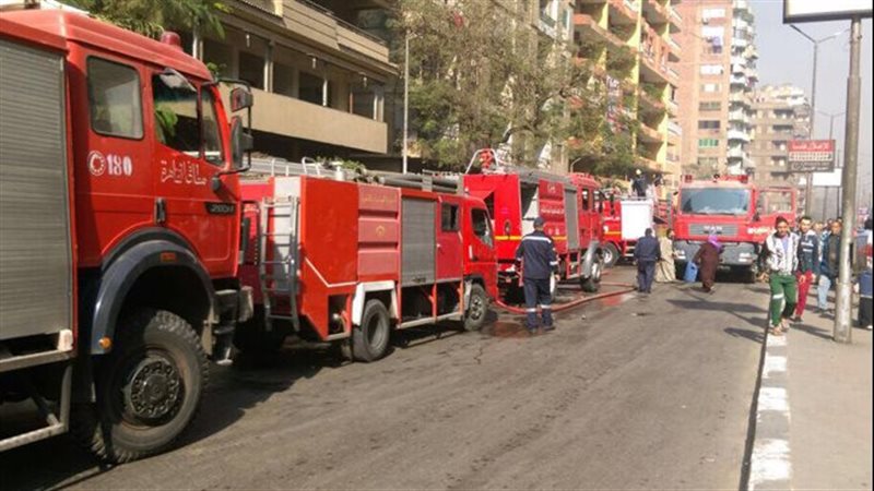 حريق داخل مركز البحوث