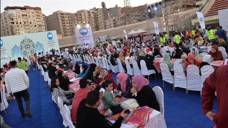جانب من الافطار الجماعي،