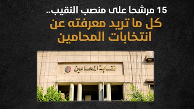 15 مرشحا على منصب النقيب.. كل ما تريد معرفته عن انتخابات المحامين (إنفوجراف) 