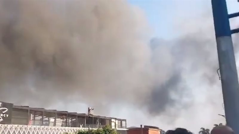 حريق باخرة سياحية