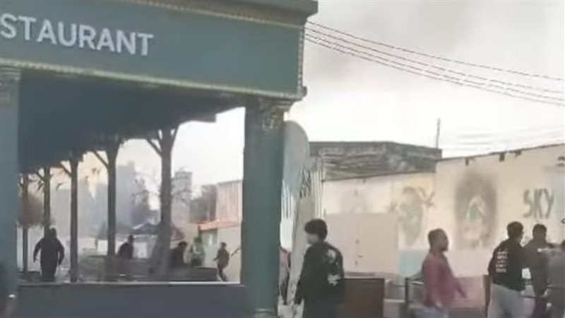 اندلاع حريق هائل