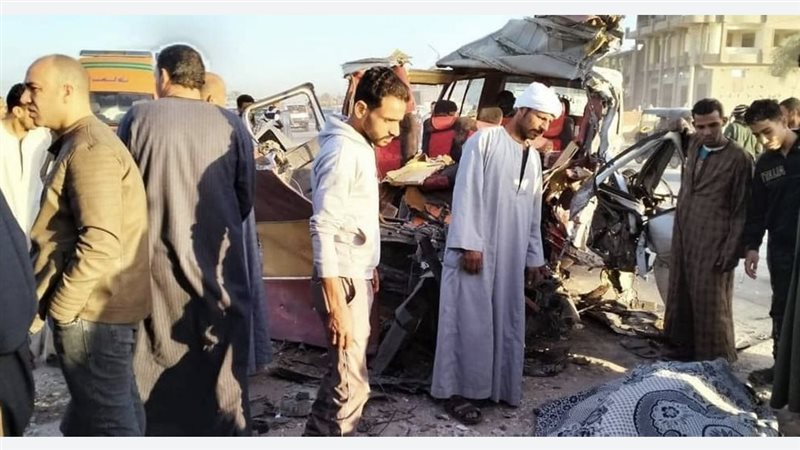 حادث أسيوط مساء اليوم،