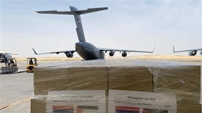 أرمينيا ترسل 30 طن مساعدات إنسانية لغزة