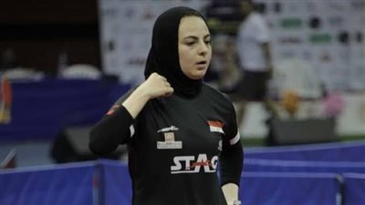 تنس الطاولة، دينا مشرف تودع بطولة الأبطال من دور الـ16