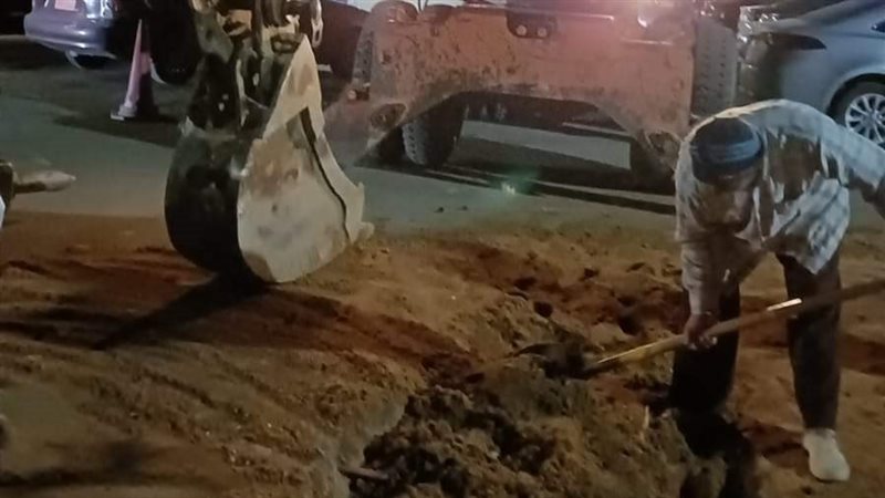 إيقاف أعمال حفر بمدينة