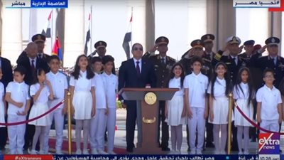 الرئيس السيسي يصل إلى ساحة الشعب بالعاصمة الإدارية