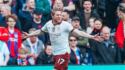 دي بروين يحقق رقما تاريخيا مع مانشستر سيتي 