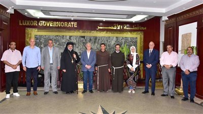بمناسبة عيد الفطر، محافظ الأقصر يستقبل وفودا من الكنيسة الكاثوليكية والكنيسة الإنجيلية