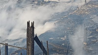 15 صورة ترصد حريق نادي صيادلة الإسكندرية 