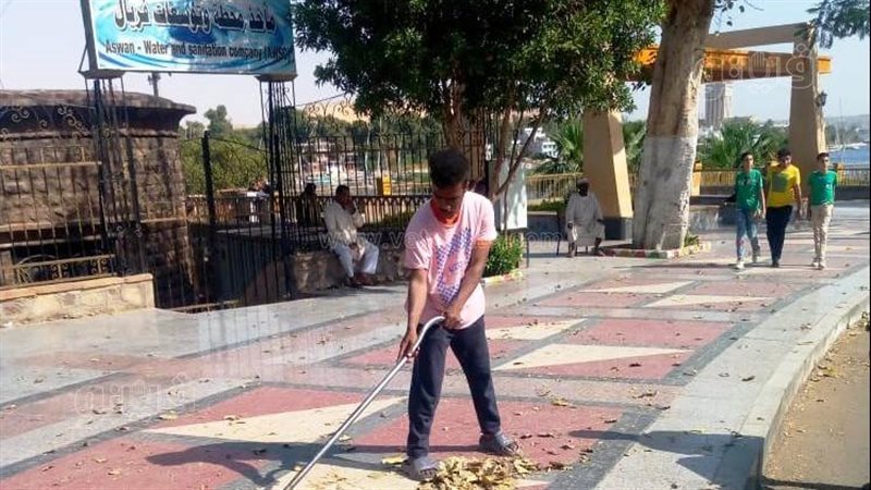 اعمال نظافة فى اسوان،فيتو