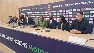 منتخب الصالات بالقميص الأحمر في مباريات دور المجموعات بكأس الأمم الأفريقية