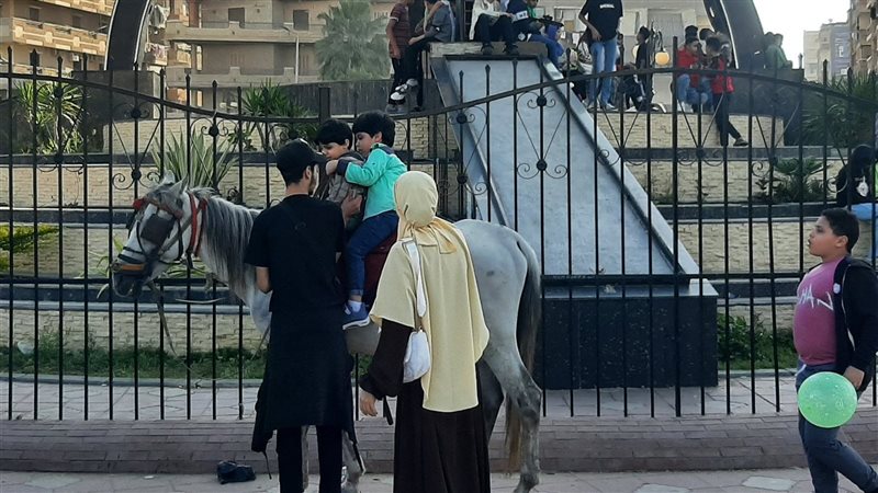ركوب الخيل فرحة العيد