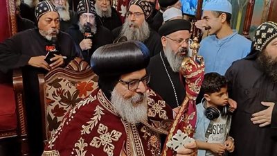 تجليس الأنبا إقلاديوس على دير الشايب بمشاركة 17 أسقفا