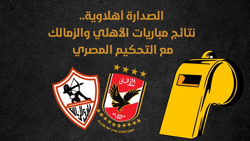 نتائج الأهلي والزمالك