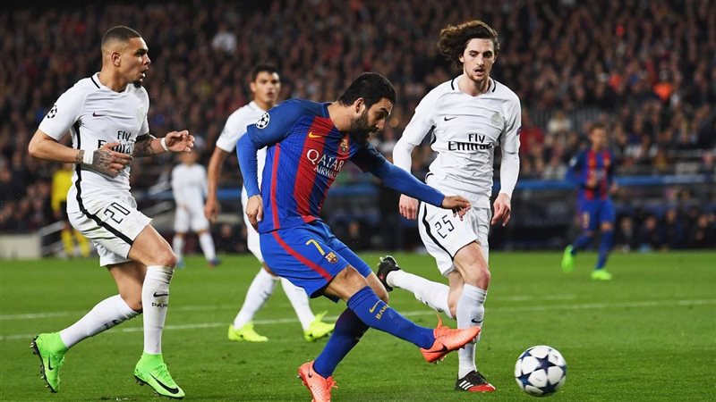 مباراة برشلونة وباريس