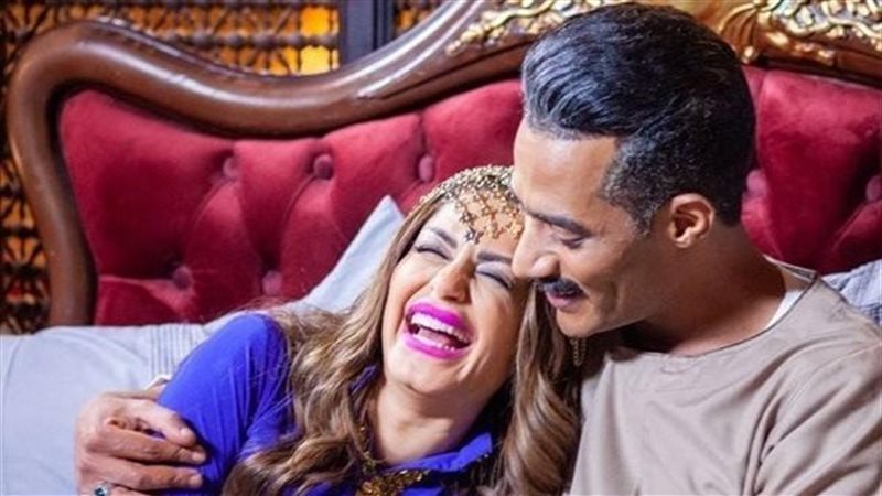 محمد رمضان ومنة فضالي،