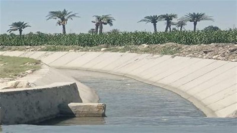 تبطين الترع بالفيوم،