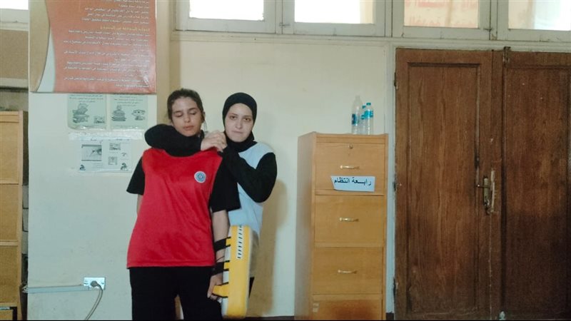 تدريب طالبات جامعة