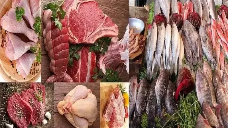 اللحوم والاسماك،فيتو