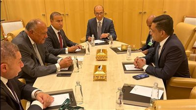 تعزيز العلاقات الاستثمارية، تفاصيل لقاء سامح شكري بوزير خارجية سريلانكا بالرياض