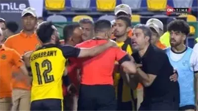 الدوري المصري، أحداث مؤسفة في ملعب الجبل الأخضر عقب مباراة المقاولون وسموحة