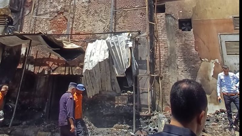 حريق بالسجل المدني