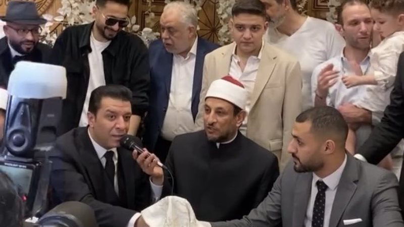عقد قران ابنة مصطفي
