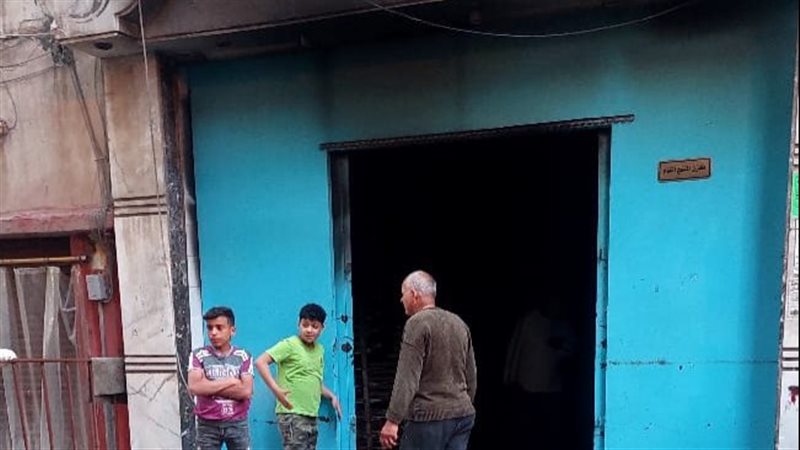 حريق محل هريسة بالإسكندرية،