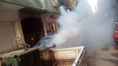تكثيف أعمال الرش بالكنائس والحدائق والمتنزهات لمقاومة البعوض والحشرات في الدقهلية 