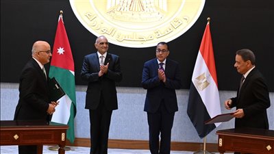 مدبولي والخصاونة يوقعان محضر اجتماعات الدورة الـ32 للجنة العليا المصرية الأردنية المُشتركة