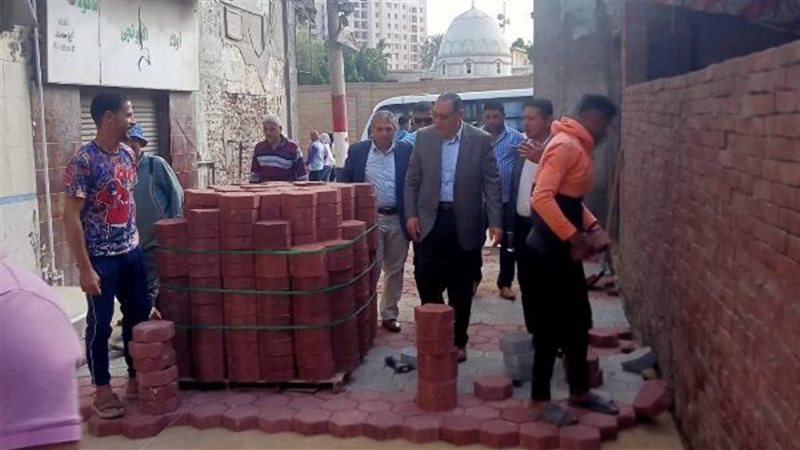 بدءتركيب بلاط الإنترلوك