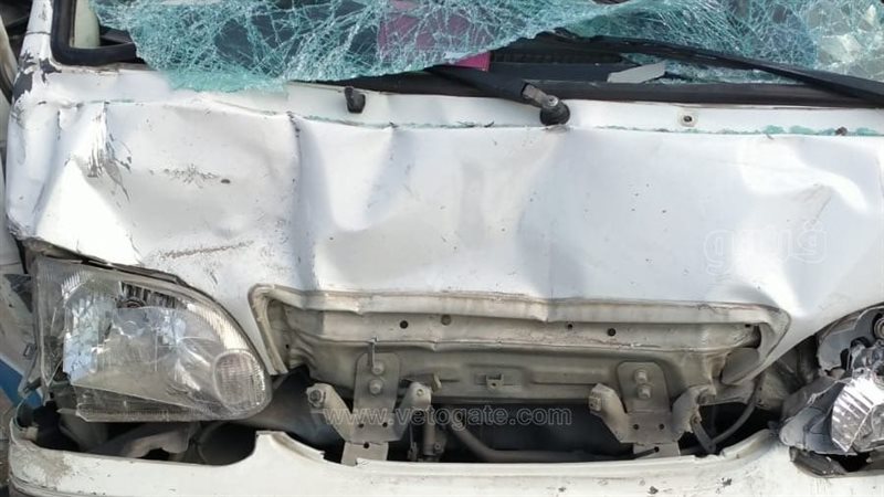 حادث تصادم ميكروباصات