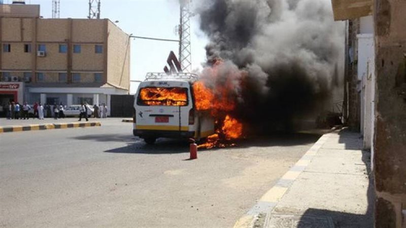 حريق سيارة 