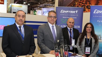 وزيرا السياحة والطيران يفتتحان الجناح المصري ببورصة لندن